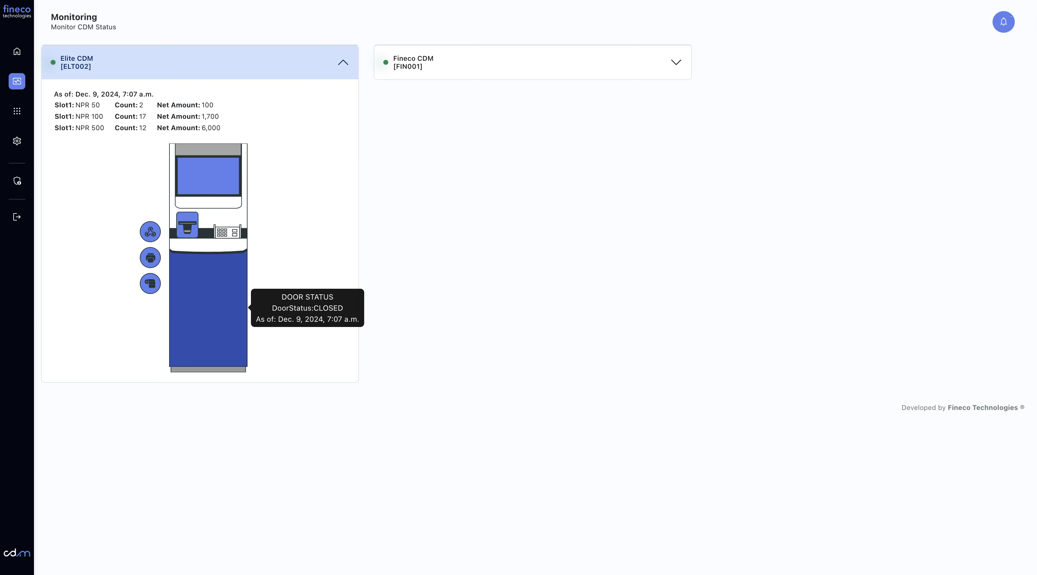reconciliation system screenshot